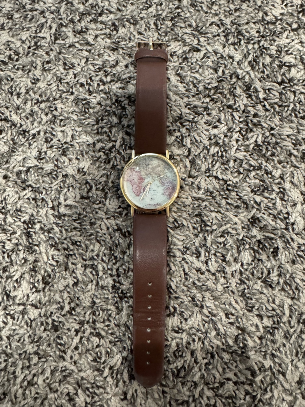 Watch with Brown Strap